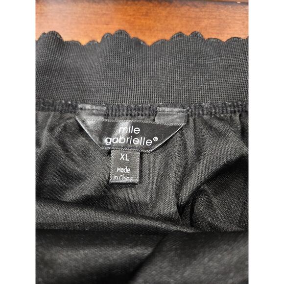 Mlle Gabrielle Floral Embroidered Tulle Sheer Mesh Balletcore Skirt Size XL - Picture 3 of 9